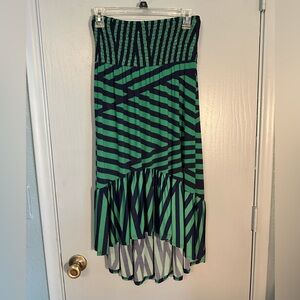 Solemn woman’s sundress with gathered bodice (25.5”), M, EUC